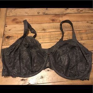 Savage X Fenty Bling Unlined Floral Lace Bra, 42G